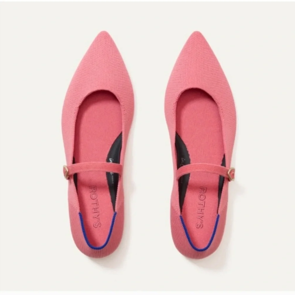 Rothy’s tulip pink May Jane ll flats sz 11 - Picture 5 of 15